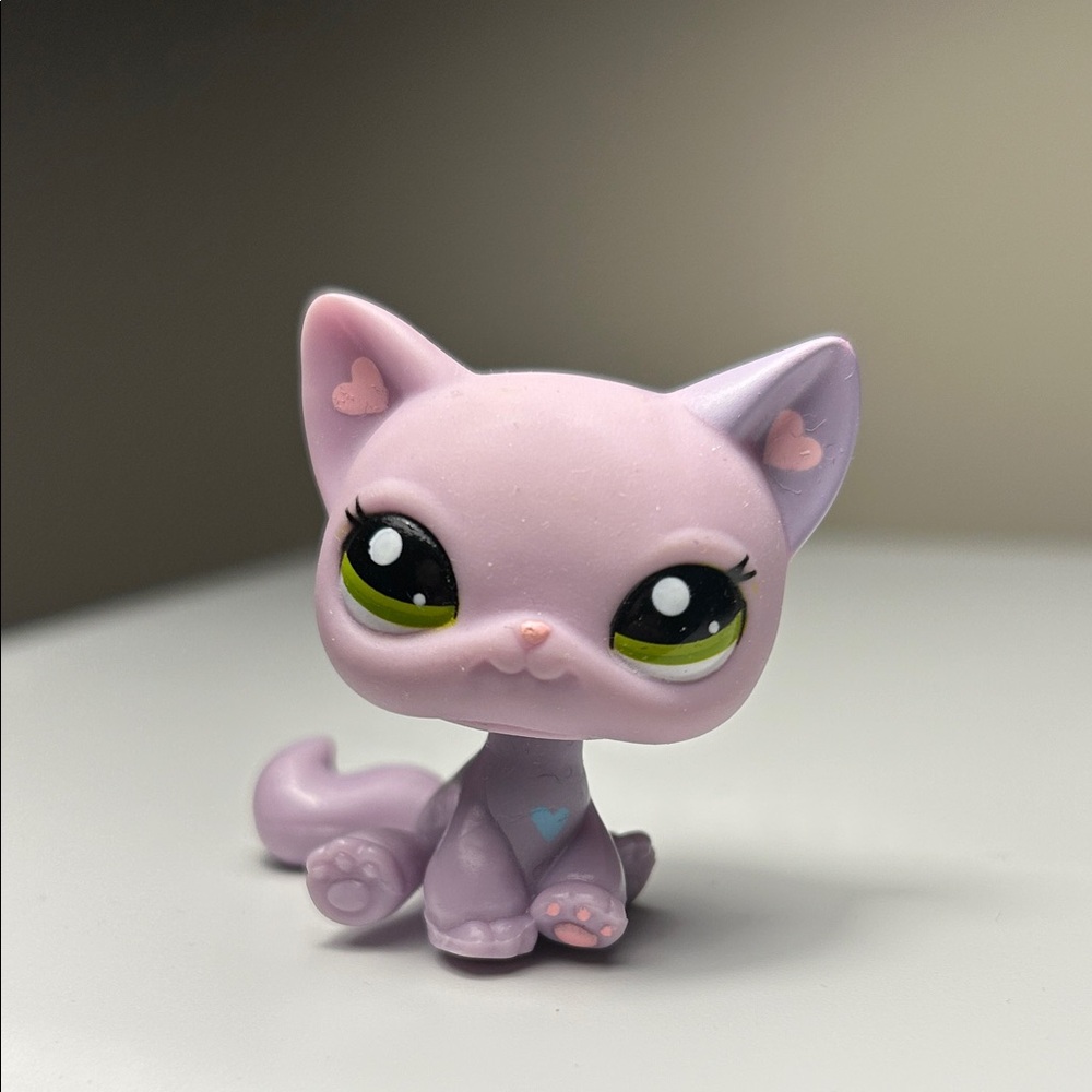 LPS #1994 Heart Ears Cat - Rare Shorthair